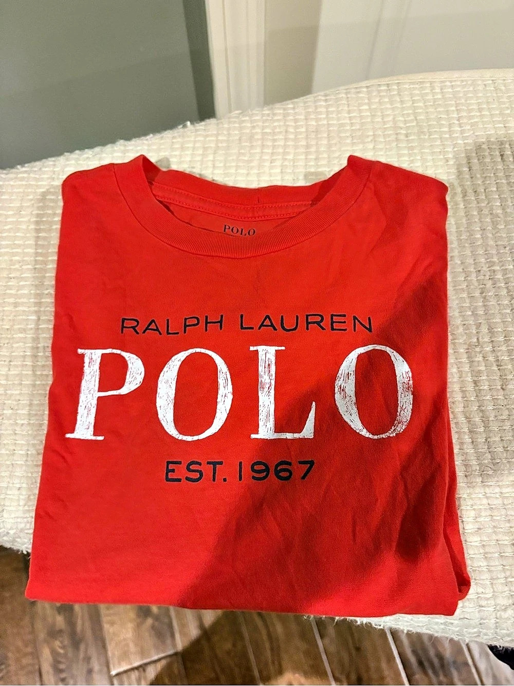 Polo Ralph Lauren Polo Graphic Short Sleeve Tee Size 6 Red
